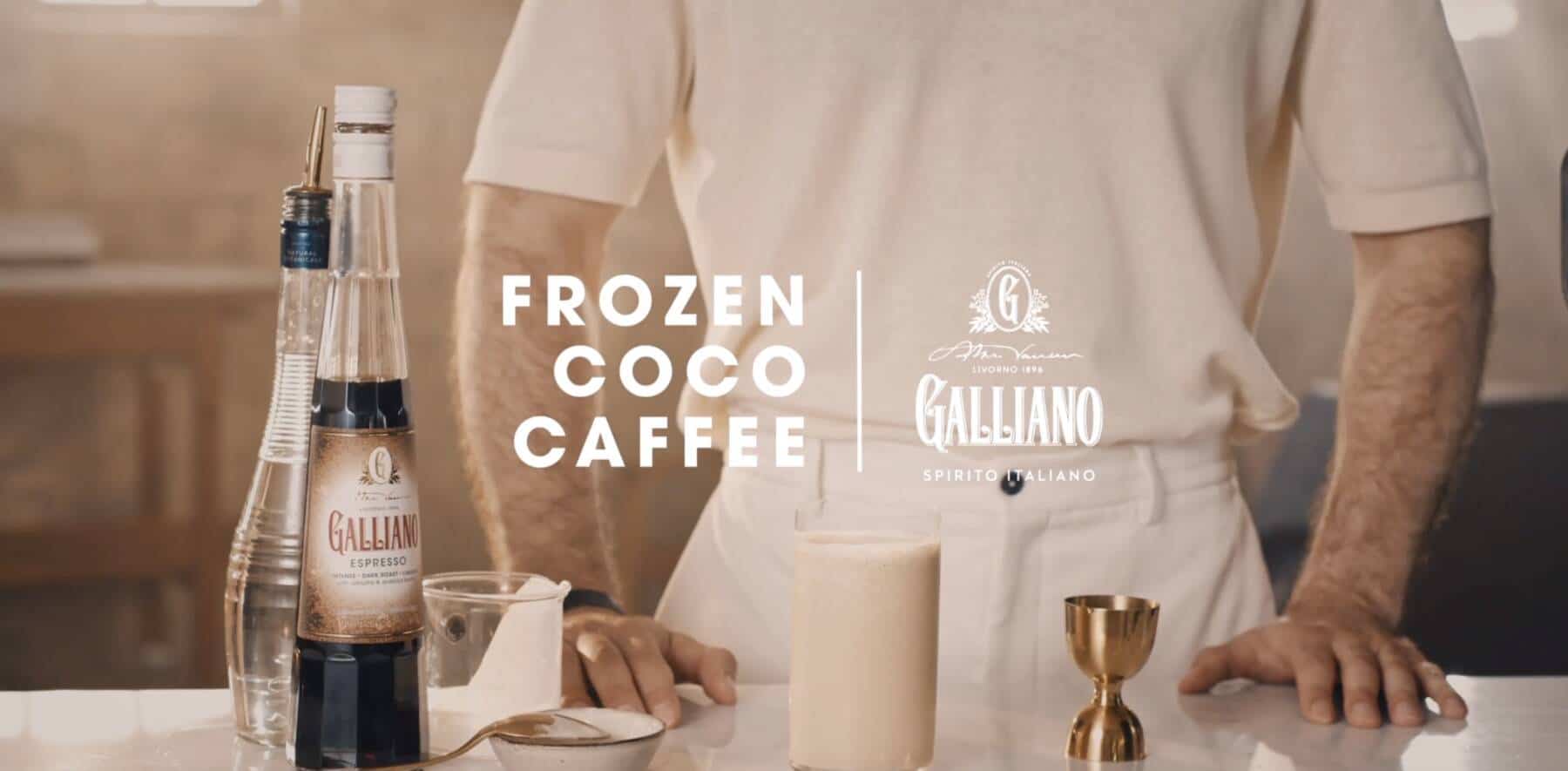 Frozen Coco Caffee cocktail by Galliano